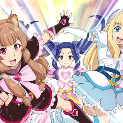 This is a pixiv picture whose title is ふたりは盾キュアMaxHard.