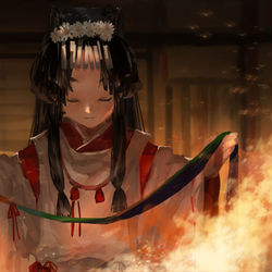 This is a pixiv picture whose title is 日進.