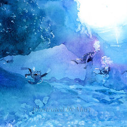 This is a pixiv picture whose title is グラン・ブルー.