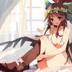 This is a pixiv picture whose title is ストッキングお空.