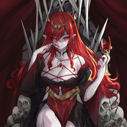 This is a pixiv picture whose title is 血后.
