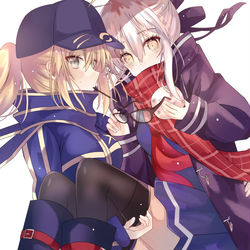 This is a pixiv picture whose title is ダブルヒロインX.