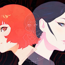This is a pixiv picture whose title is satoshi kon tribute.