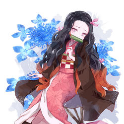 This is a pixiv picture whose title is 山紫陽花.