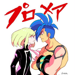 This is a pixiv picture whose title is プロメア🔥.