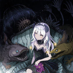 This is a pixiv picture whose title is 深海の姫.