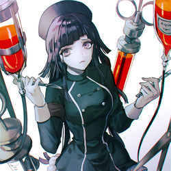 This is a pixiv picture whose title is 黒ナース.