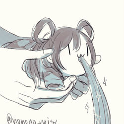 This is a pixiv picture whose title is ﾌﾞｼｭｧｱｧｧ.