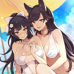This is a pixiv picture whose title is 高雄と愛宕.
