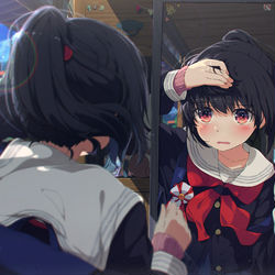 This is a pixiv picture whose title is ねぐせ.