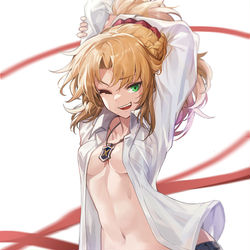 This is a pixiv picture whose title is モードレッド.
