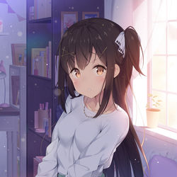 This is a pixiv picture whose title is 近くて遠くて.