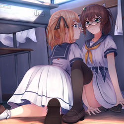 This is a pixiv picture whose title is 「ち、近い.......」.