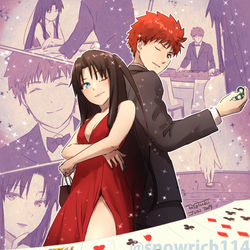 This is a pixiv picture whose title is 倫敦士凛。カジノ潜入.