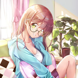 This is a pixiv picture whose title is 「私に勝てるかな？」.