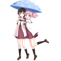 This is a pixiv picture whose title is 結衣先輩とちなつちゃん。.