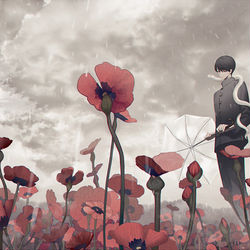 This is a pixiv picture whose title is 神様の領域.