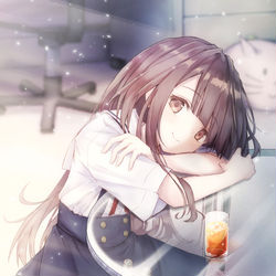 This is a pixiv picture whose title is 一緒にいるだけで.