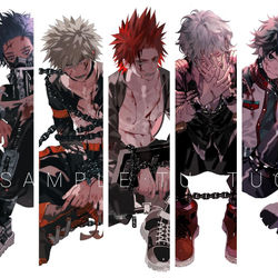 This is a pixiv picture whose title is 僕のヒーローアカデミア postcard x7.