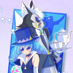 This is a pixiv picture whose title is ブルーキャット.