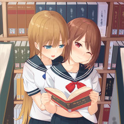 This is a pixiv picture whose title is 背徳甘美.
