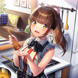 This is a pixiv picture whose title is 味どうかな？.