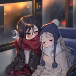 This is a pixiv picture whose title is 片思い.