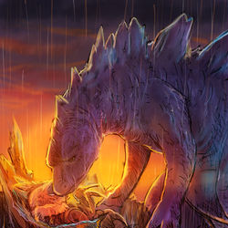 This is a pixiv picture whose title is 涙雨.