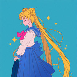 This is a pixiv picture whose title is MOON.