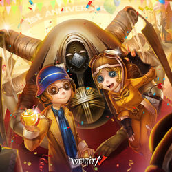 This is a pixiv picture whose title is 【第五人格】1周年おめでとうございます.