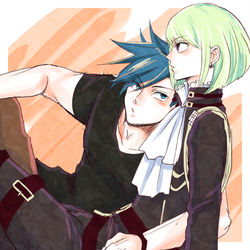 This is a pixiv picture whose title is 【プロメア】リオガロ.