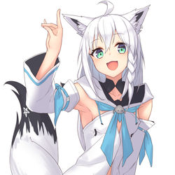 This is a pixiv picture whose title is きーつね！.