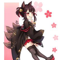 This is a pixiv picture whose title is Akagi-chan.