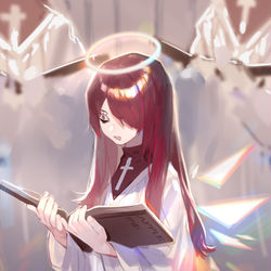 This is a pixiv picture whose title is Exusiai_choir.