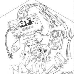 This is a pixiv picture whose title is ゲーム機.