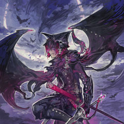 This is a pixiv picture whose title is ブラッドフェンサー.