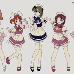 This is a pixiv picture whose title is 宵乙メイド.