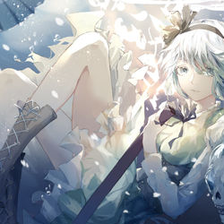 This is a pixiv picture whose title is Youmu.