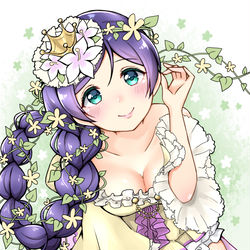 This is a pixiv picture whose title is 塔から舞い降りた女神.