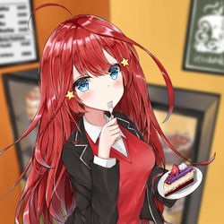 This is a pixiv picture whose title is ケーキ屋での五月.