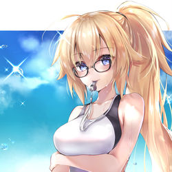This is a pixiv picture whose title is 水着ジャンヌ.