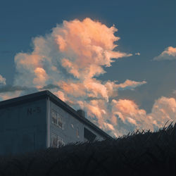 This is a pixiv picture whose title is 余熱.