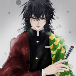 This is a pixiv picture whose title is 鬼滅.