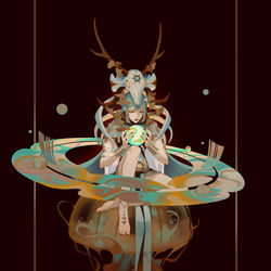 This is a pixiv picture whose title is 土星.