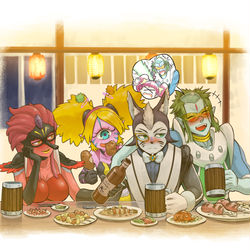 This is a pixiv picture whose title is 偽りの日々.