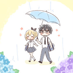 This is a pixiv picture whose title is 傘を忘れた日.