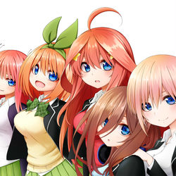 This is a pixiv picture whose title is 五等分の花嫁.