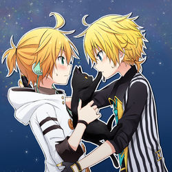 This is a pixiv picture whose title is 【腐】こんばんは、シャノワール.
