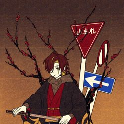 This is a pixiv picture whose title is KOUBAI.