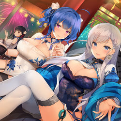 This is a pixiv picture whose title is fireworks.